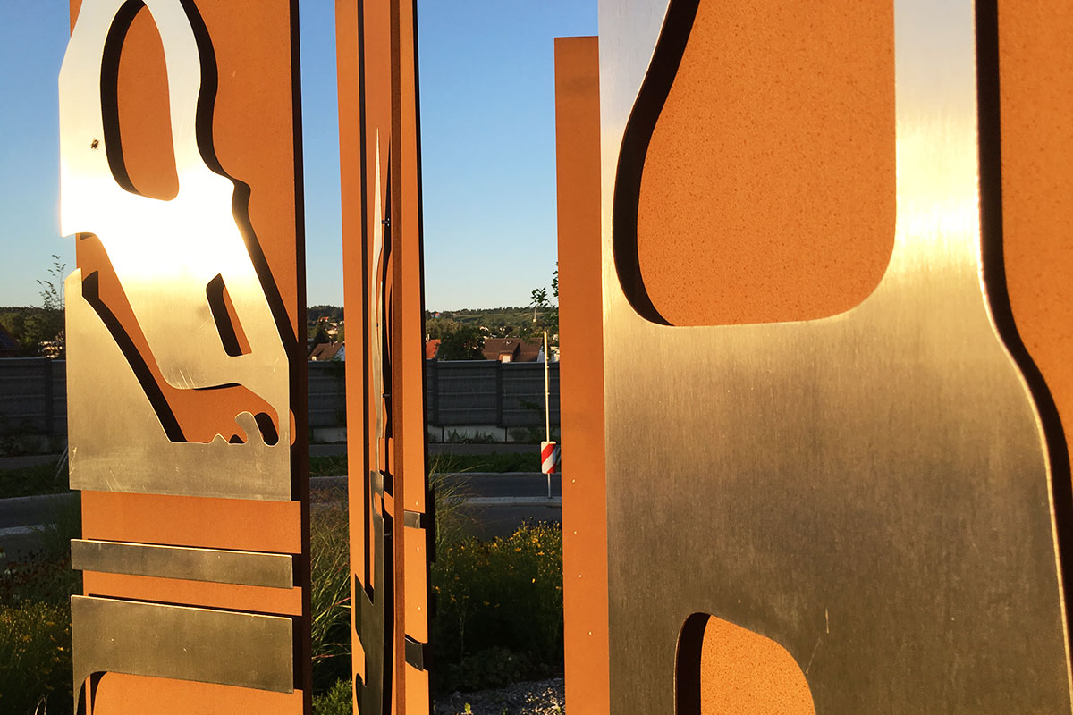 „Interaktive“ Skulptur Kreisverkehr Lindau Langenweg „Interaktive“ Skulptur Kreisverkehr Lindau Langenweg